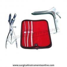 Hegar uterine dilator 3 pieces set,3-4, 5-6, 9-10 mathieu speculum, grave large